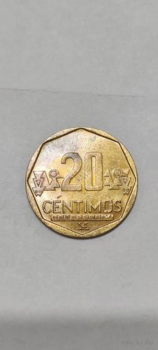 Перу 20 сентимос 2023