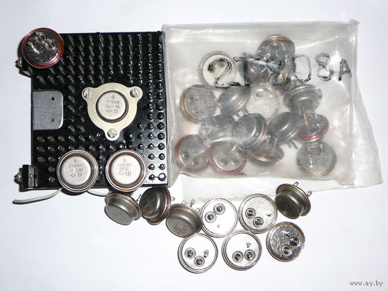 2Т808А (2Т808, КТ808, 2Т КТ 808, КТ808А мощные транзисторы, 2n3055, 2n3055g, 2n 3055 tungsram tesla)