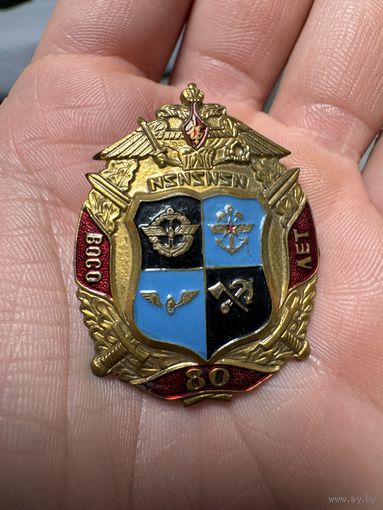 Значок. К 80-летию Всероссийское общества содействия обороне