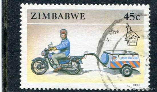 Зимбабве. Мотоцикл с коляской