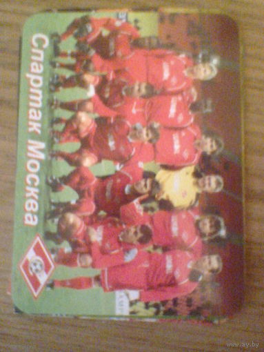 СПАРТАК МОСКВА РОССИЯ--календарик-2002