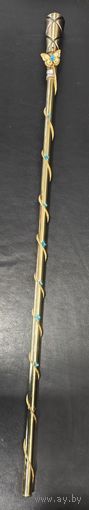 Посох/трость/стек - театральный. Металл, украшено. Предмет принмал участие в выставках в Минске. 85 см.
