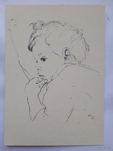 Дети. 1960. Жуков Н. Под впечатлением