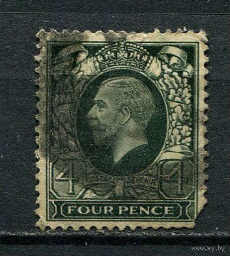 Великобритания - 1934/1936 - Король Георг V 2 1/2P - [Mi.181x] - 1 марка. Гашеная.  (Лот 72BY)