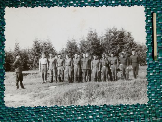 Фотография. Занятия по физической подготовке. 1950-е. ВС СССР.