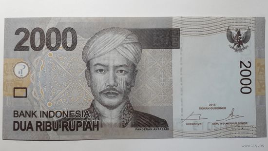 Индонезия, 2000 рупий 2015 г. Серия GRU. UNC.