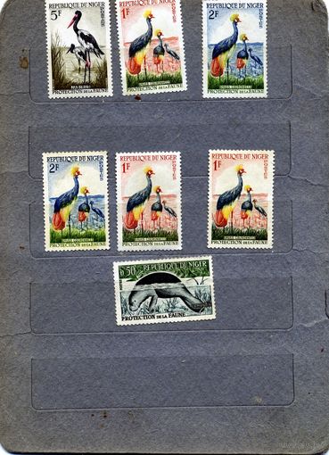 НИГЕР, ФАУНА, сборка 7м  по 1,50 руб шт