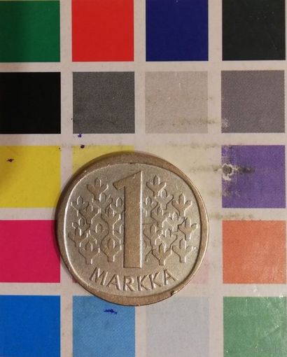 Финляндия 1 марка 1966S серебро