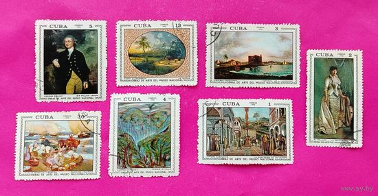 Куба. Живопись. ( 7 марок ) 1972 года. 1-13.