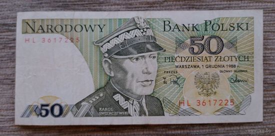 Werty71 Польша 50 Злотых 1988 банкнота 1 2