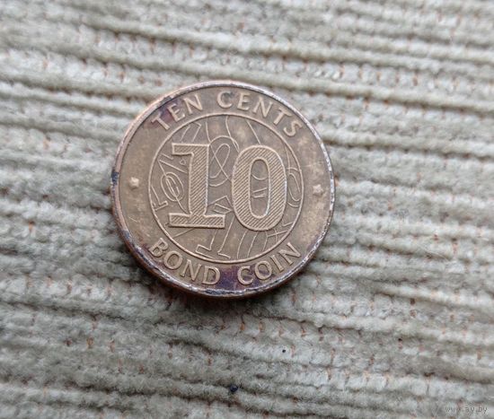 Werty71 Зимбабве 10 центов 2014