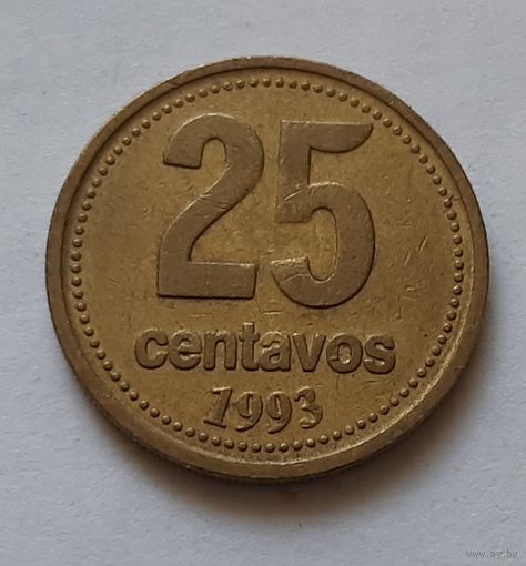25 сентаво 1993 г. Аргентина