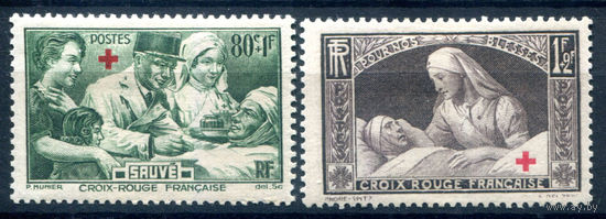 Франция - 1940г. - Красный Крест - 2 марки - полная серия, MH [Mi 471-472]. #2-Fr-61-A-2