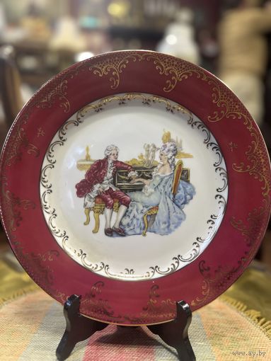 Очень красивая винтажная тарелка, Европа, клеймо, много лотов с рубля