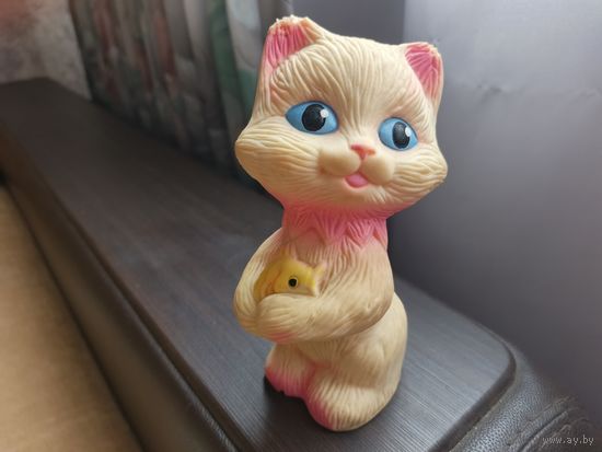Резиновая игрушка СССР. Кошка.