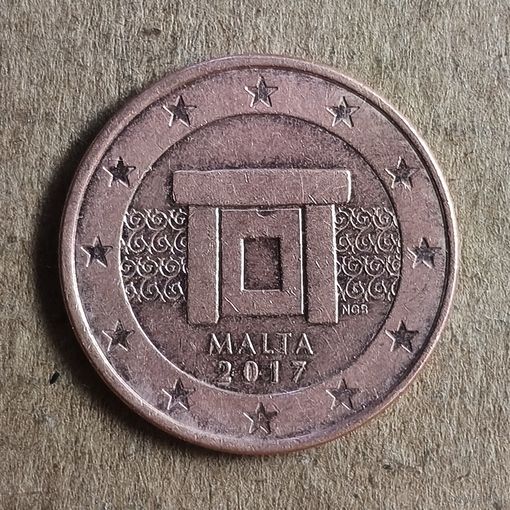 Мальта 5 евроцентов, 2017 г., KM# 127