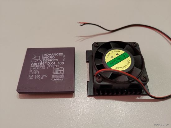 Процессор AMD Am486 DX4-100 с кулером