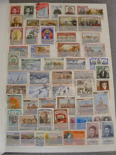 СССР-1954(Заг.1658-1713) гаш. , Хронология, Весь 1954 год(все марки ), полный комплект(без пропусков)