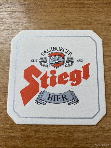 Подставка под пиво ресторана Stiegl Bier /Австрия/ No 1