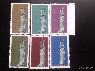 Латвия, 1991. Статуя свободы**, полная серия