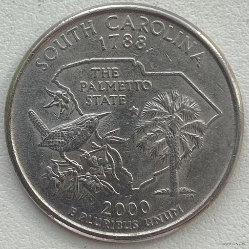 США 25 центов (квотер) 2000 г. P. Южная Каролина