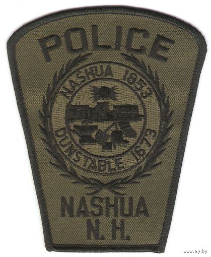 Нарукавный знак департамента полиции Нашуа, Нью-Хэмпшир, США