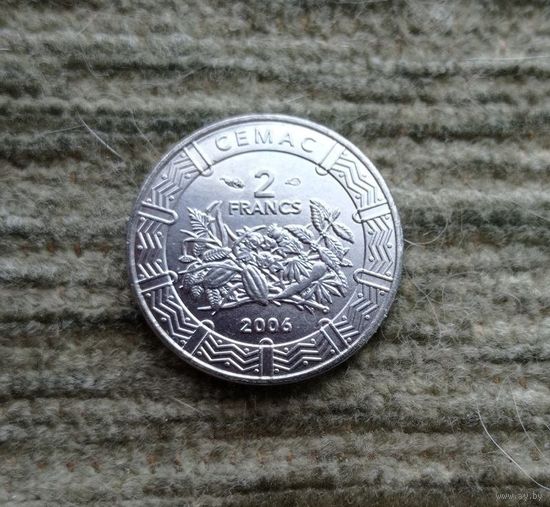 Werty71 Центральная Африка 2 франка 2006