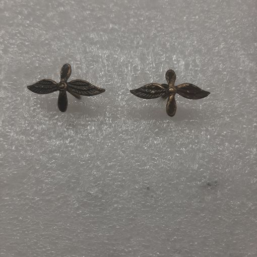 Эмблемы ВВС СССР обр. 1958 г., полевые, биметалл, магнитные, новые!