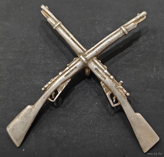 Знак призовой, серебро. Стрельба. РИ