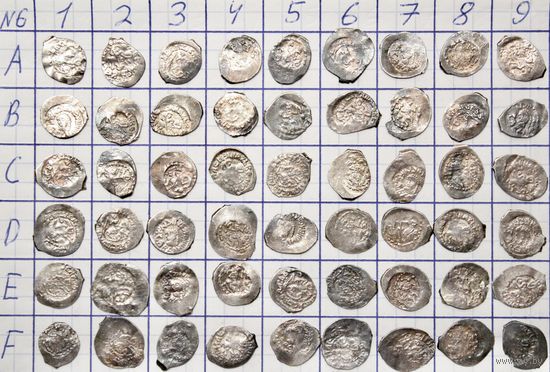 Денга 1425-1462 г. Древняя Русь, Василий Тёмный. Родная, многолетняя патина! На Ваш выбор!