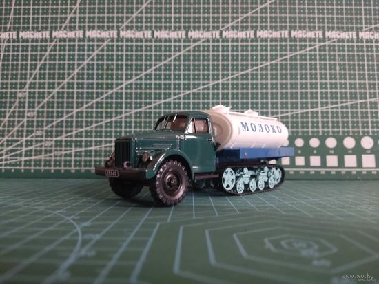 Масштабная модель ГАЗ-63 Гусеничный МОЛОКО Масштаб 1/43 конверсия