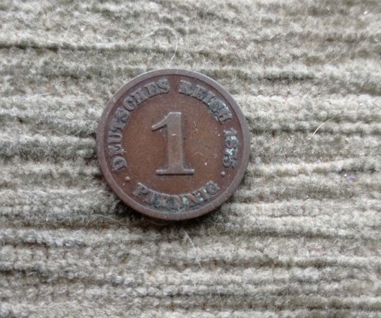 Werty71 Германия 1 пфенниг 1875 С