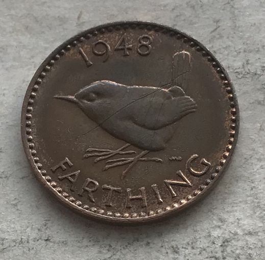 Великобритания фартинг 1948 Георг VI