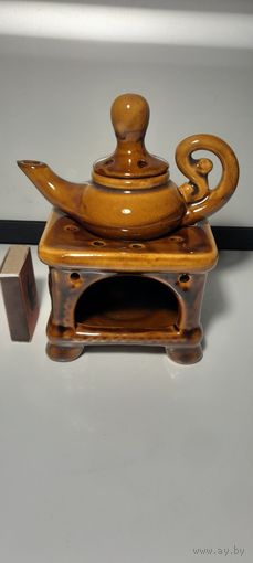 Кофейник с подставкой для подогрева (аромалампа). Керамика.