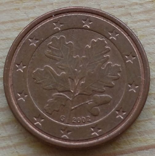 1 евроцент 2002 G Германия. Возможен обмен