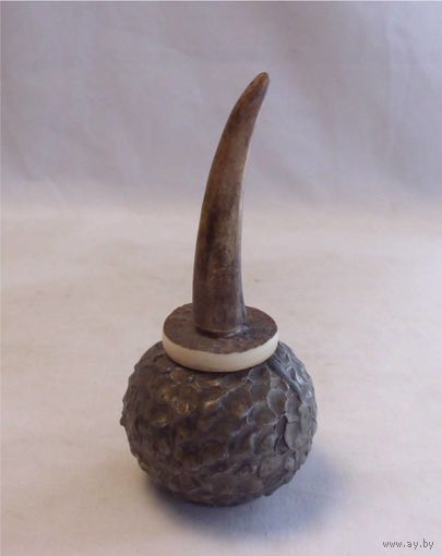 Пробка винная на подставке Рог Олень Олово Пьютер Норвегия