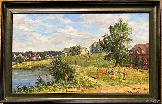 Ходорович П.В "Дзень у Прылуках", 2020г. Холст, масло. Размер 45х76 см.