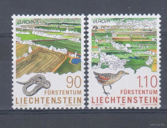 [2197] Лихтенштейн 1999. Фауна.ЕВРОПА.EUROPA. СЕРИЯ MNH
