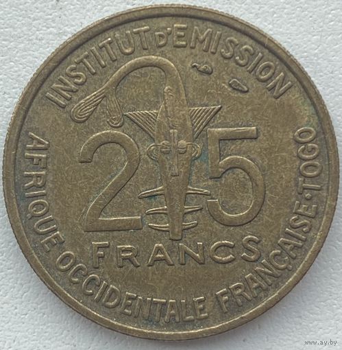 Французская Западная Африка (Того) 25 франков 1957 г.