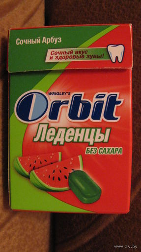 Коробка от леденцов Orbit "Сочный арбуз".