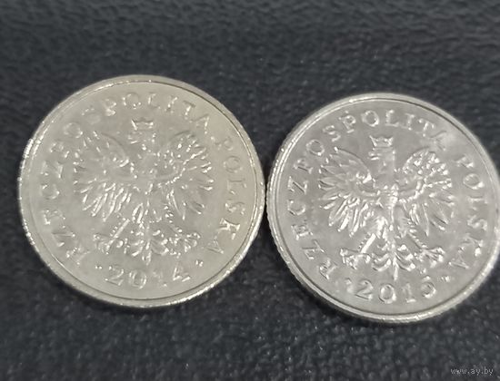 50 грошей 2014,15. Цена за обе
