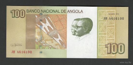 Ангола 100 кванза 2012 года. Тип Р-153a. Состояние UNC