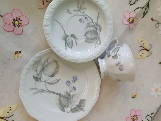 Винтажное чайное трио Rosenthal Maria.