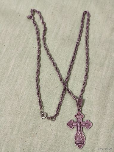 Цепочка и крестик. 925пр.