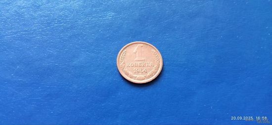1 копейка 1964 год СССР (Состояние на фото)