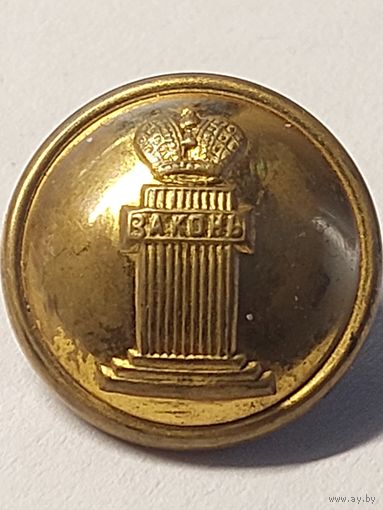 Пуговица Закон.красивое состояние.