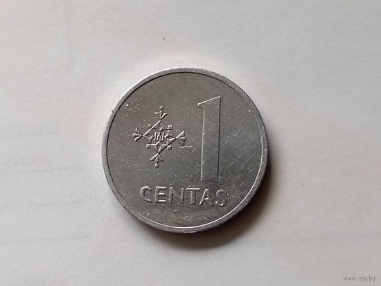 Литва 1 цент, 1991г. (обм-D.K)