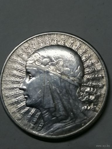 10 злотых. Ядвига 1932г.