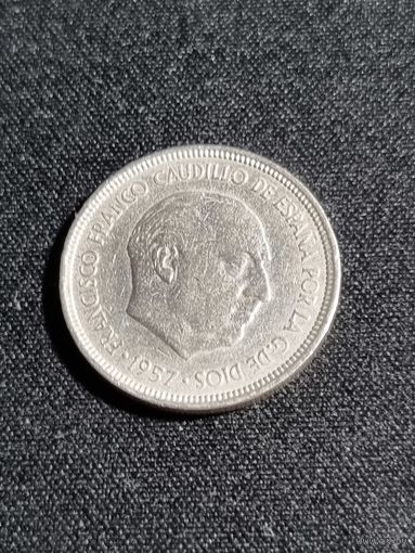 ИСПАНИЯ 5 песет 1957