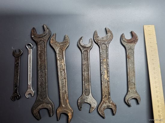 Ключ гаечный СССР 7 шт. одним лотом.